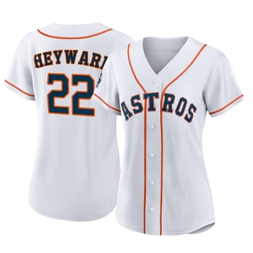 Jason Heyward Women's Authentic Houston Astros White 2022 World Series Home Jersey