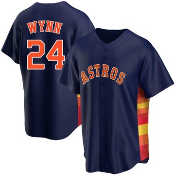 Jimmy Wynn Men's Replica Houston Astros Navy Alternate Jersey