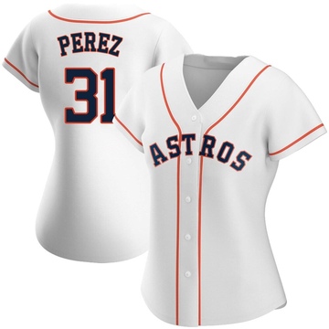 Joe Perez Women's Authentic Houston Astros White Home Jersey