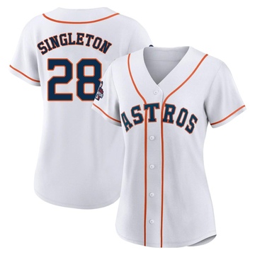 Tristar Jon Singleton Game used Houston Astros Away Jersey