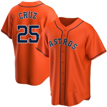 Jose Cruz Jr. Men's Replica Houston Astros Orange Alternate Jersey