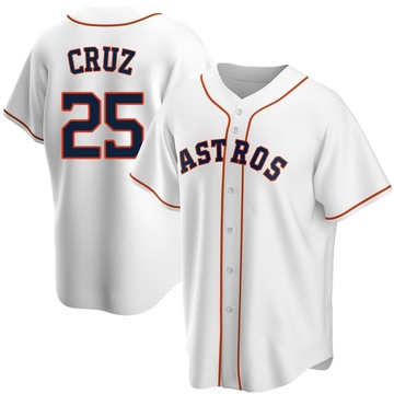 Jose Cruz Jr. Men's Replica Houston Astros White Home Jersey