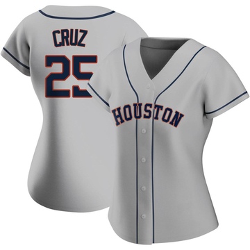 Jose Cruz Jr. Women's Authentic Houston Astros Gray Road 2020 Jersey