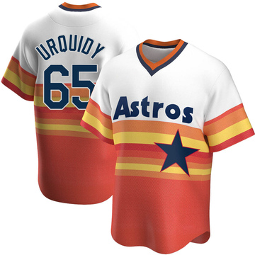 Jose Urquidy Men's Replica Houston Astros White Home Cooperstown Collection Jersey