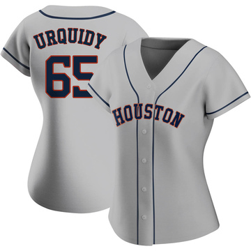 Jose Urquidy Women's Authentic Houston Astros Gray Road 2020 Jersey