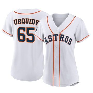 Jose Urquidy Women's Authentic Houston Astros White 2022 World Series Home Jersey