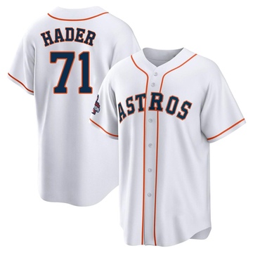 Josh Hader Men's Replica Houston Astros White 2022 World Series Champions Home Jersey