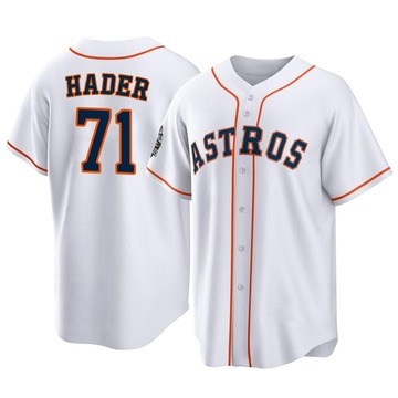 Josh Hader Men's Replica Houston Astros White 2022 World Series Home Jersey