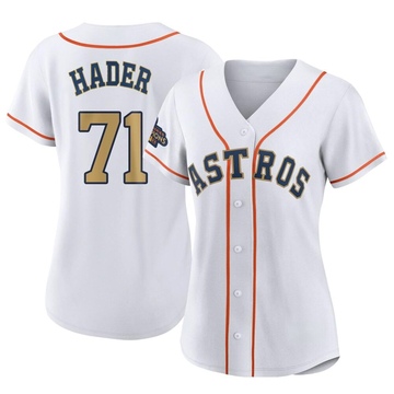 Josh Hader Women's Authentic Houston Astros Gold White 2023 Collection Jersey