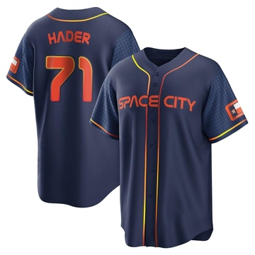 Josh Hader Youth Replica Houston Astros Navy 2022 City Connect Jersey