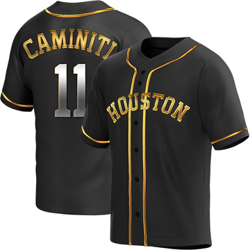 Ken Caminiti Men's Replica Houston Astros Black Golden Alternate Jersey