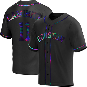 Ken Caminiti Men's Replica Houston Astros Black Holographic Alternate Jersey