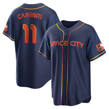 Ken Caminiti Men's Replica Houston Astros Navy 2022 City Connect Jersey