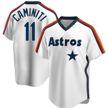 Ken Caminiti Men's Replica Houston Astros White Home Cooperstown Collection Team Jersey