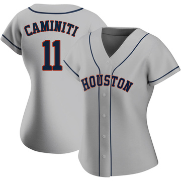 Ken Caminiti Women's Authentic Houston Astros Gray Road 2020 Jersey