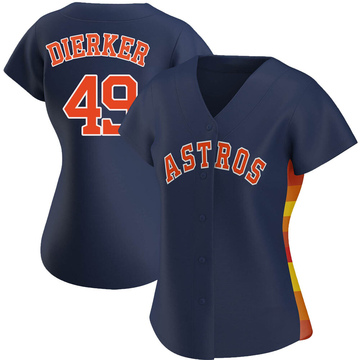 Larry Dierker Women's Authentic Houston Astros Navy Alternate Jersey