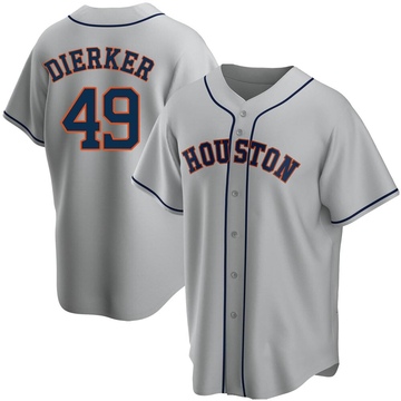 Larry Dierker Youth Replica Houston Astros Gray Road Jersey