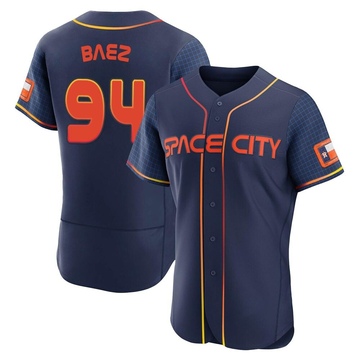 Luis Baez Men's Authentic Houston Astros Navy 2022 City Connect Jersey