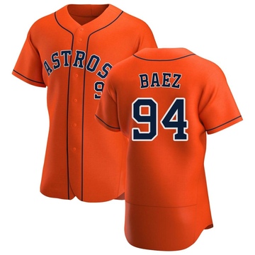 Luis Baez Men's Authentic Houston Astros Orange Alternate Jersey