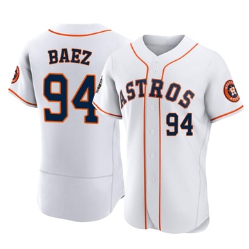 Luis Baez Men's Authentic Houston Astros White 2022 World Series Home Jersey