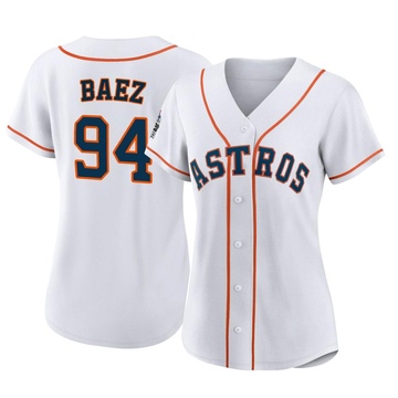 Luis Baez Women's Authentic Houston Astros White 2022 World Series Home Jersey