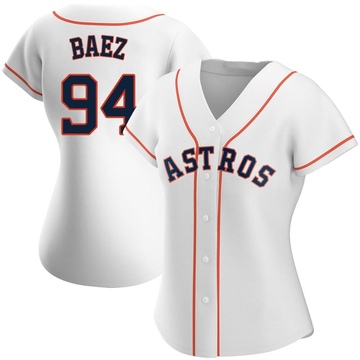 Luis Baez Women's Authentic Houston Astros White Home Jersey