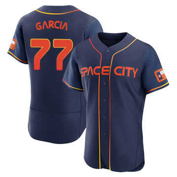 Luis Garcia Men's Authentic Houston Astros Navy 2022 City Connect Jersey