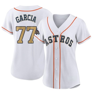 Luis Garcia Women's Authentic Houston Astros Gold White 2023 Collection Jersey