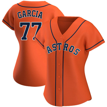 Luis Garcia Women's Authentic Houston Astros Orange Alternate Jersey