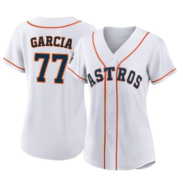 Luis Garcia Women's Authentic Houston Astros White 2022 World Series Home Jersey