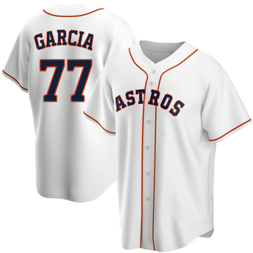 Luis Garcia Youth Replica Houston Astros White Home Jersey