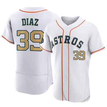 Miguel Diaz Men's Authentic Houston Astros Gold White 2023 Collection Jersey