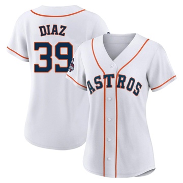 Miguel Diaz Women's Authentic Houston Astros White 2022 World Series Champions Home Jersey