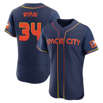 Nolan Ryan Men's Authentic Houston Astros Navy 2022 City Connect Jersey