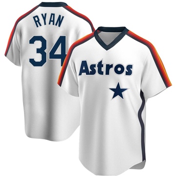 Nolan Ryan Men's Replica Houston Astros White Home Cooperstown Collection Team Jersey