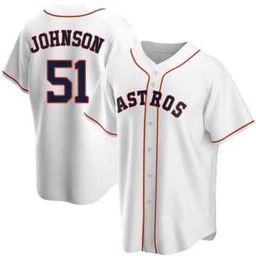 Randy Johnson Men's Replica Houston Astros White Home Jersey