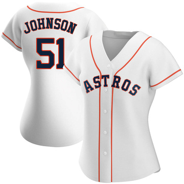 Randy Johnson Women's Authentic Houston Astros White Home Jersey