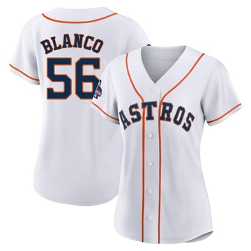 Youth Ronel Blanco Houston Astros Replica White Home Cooperstown Collection  Team Jersey