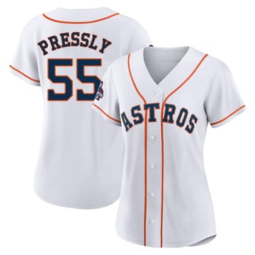 Ryan Pressly Women's Authentic Houston Astros White 2022 World Series Champions Home Jersey