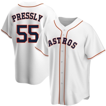 Ryan Pressly Youth Replica Houston Astros White Home Jersey