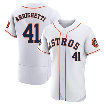 Spencer Arrighetti Men's Authentic Houston Astros White 2022 World Series Champions Home Jersey