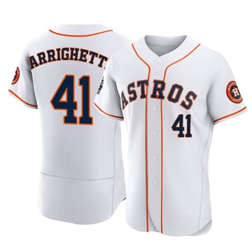 Spencer Arrighetti Men's Authentic Houston Astros White 2022 World Series Home Jersey