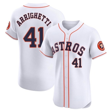 Spencer Arrighetti Men's Elite Houston Astros White Home Jersey