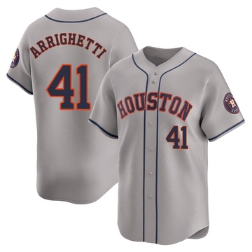 Spencer Arrighetti Men's Limited Houston Astros Gray Away Jersey