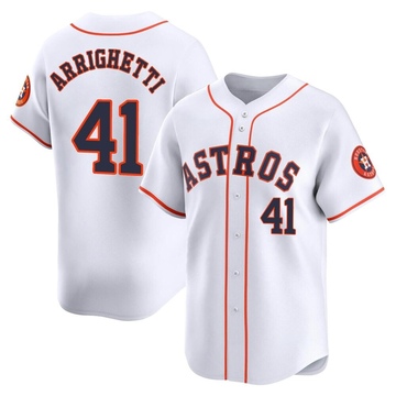 Spencer Arrighetti Men's Limited Houston Astros White Home Jersey