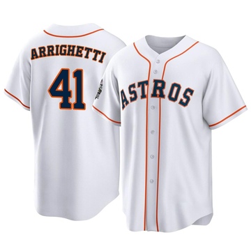 Spencer Arrighetti Men's Replica Houston Astros White 2022 World Series Home Jersey