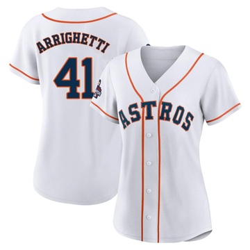 Spencer Arrighetti Women's Authentic Houston Astros White 2022 World Series Champions Home Jersey