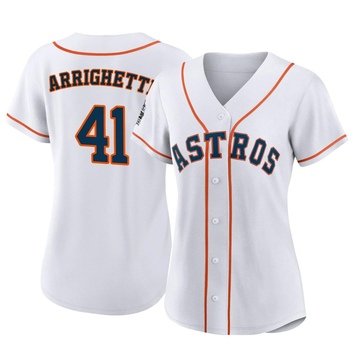 Spencer Arrighetti Women's Authentic Houston Astros White 2022 World Series Home Jersey