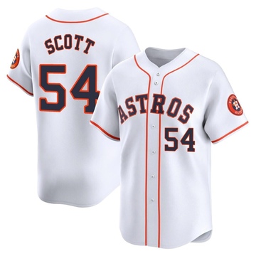 Tayler Scott Men's Limited Houston Astros White Home Jersey