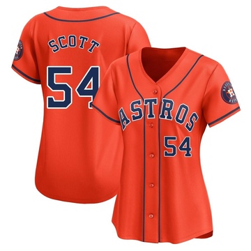 Tayler Scott Women's Limited Houston Astros Orange Alternate Jersey